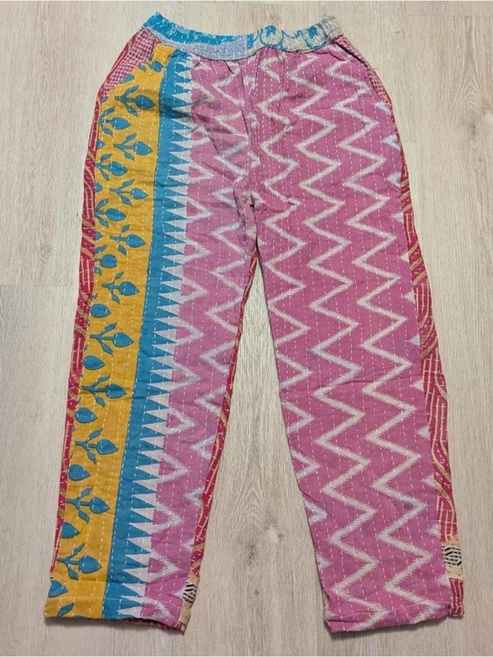 Upcycled kantha pants